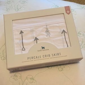 Grey / Gray Arrow Crib Skirt by Little Unicorn